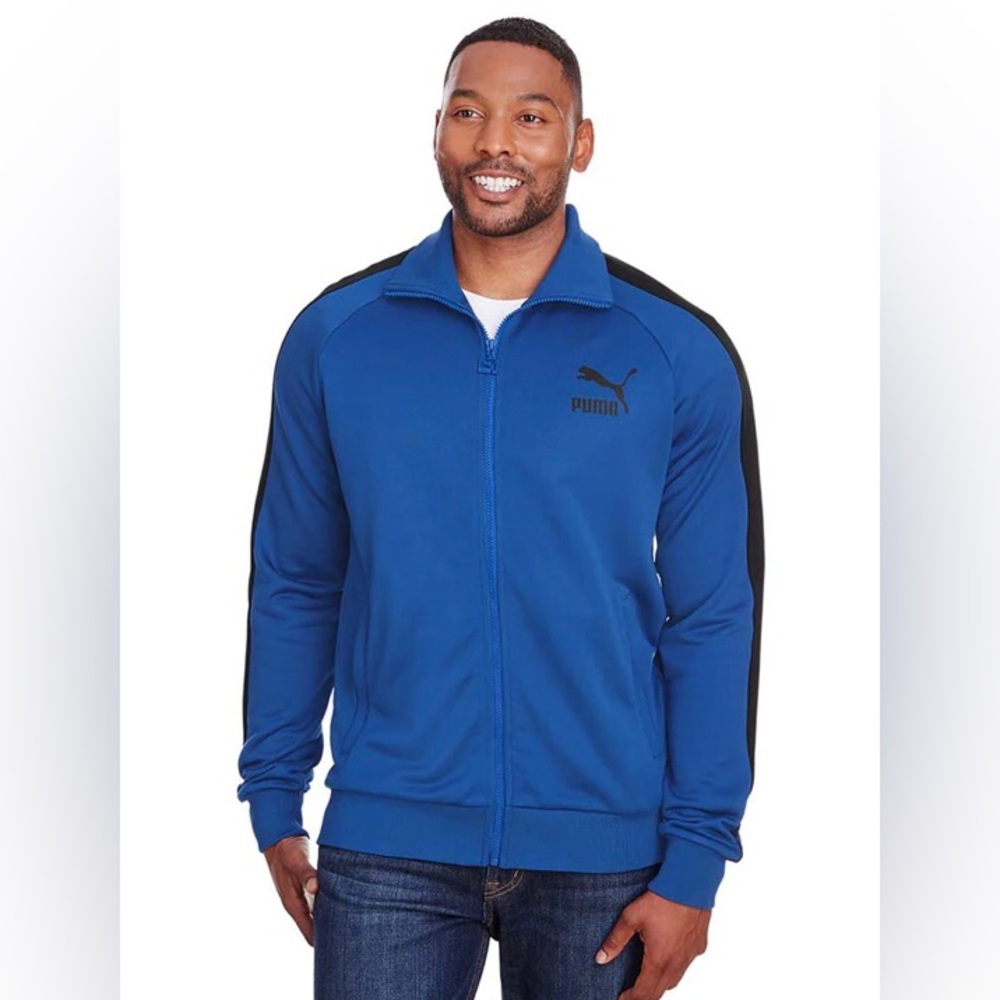NWT Men’s Puma Alpha T7 Track Jacket. Full Zip Up w/ Zippered Pockets. Sz S